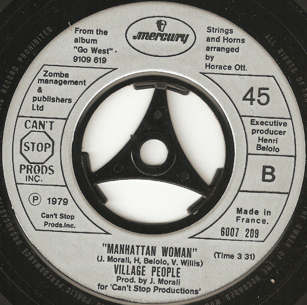 Village People : In The Navy (7", Single, Lar)