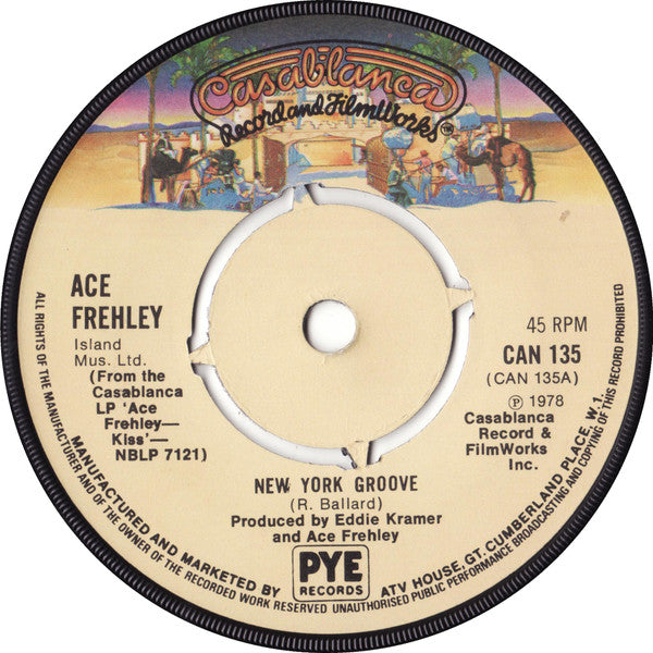 Ace Frehley : New York Groove (7", Kno)