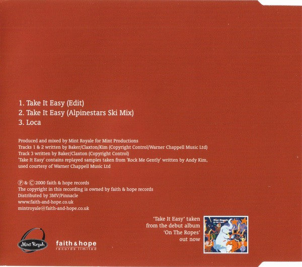 Mint Royale : Take It Easy (CD, Single)