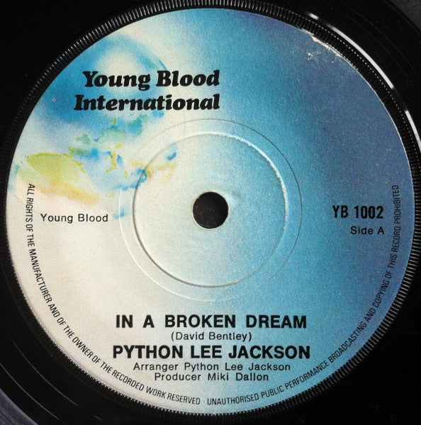 Python Lee Jackson : In A Broken Dream (7", Single, RE, Sol)