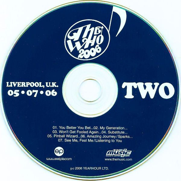 The Who : Liverpool, UK - 05.07.06 (2xCD, Album)