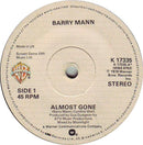 Barry Mann : Almost Gone (7", Single)