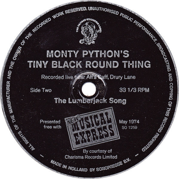 Monty Python : Monty Python's Tiny Black Round Thing (Flexi, 7")