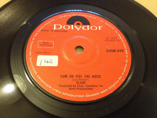 Slade : Cum On Feel The Noize (7", Single, Sol)
