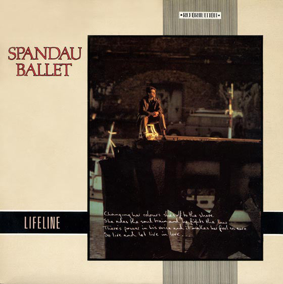 Spandau Ballet : Lifeline (7", Single, Blu)