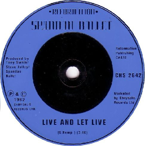 Spandau Ballet : Lifeline (7", Single, Blu)