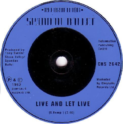 Spandau Ballet : Lifeline (7", Single, Blu)