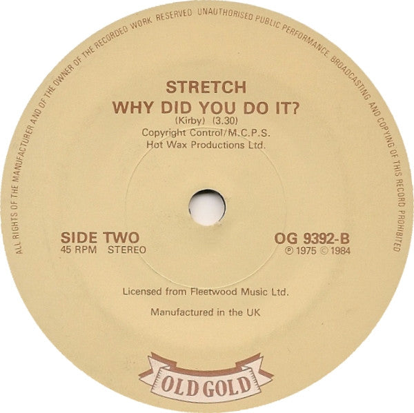 Ace (7) / Stretch : How Long / Why Did You Do It? (7", Single)