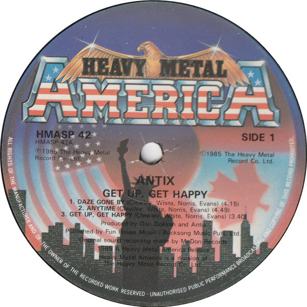 Antix (7) : Get Up Get Happy (12", MiniAlbum)