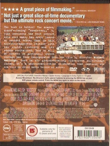 Various : Woodstock: The Director's Cut (DVD-V, PAL, Dua)
