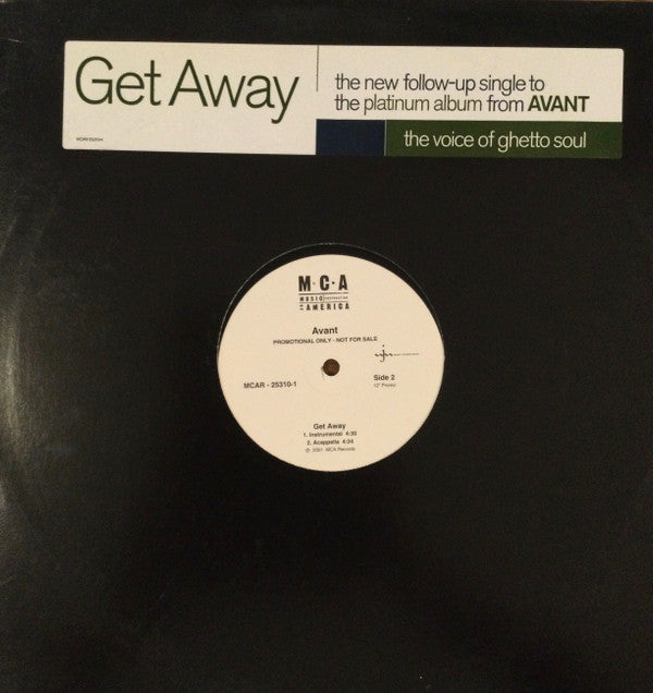 Avant (2) : Get Away (12", Promo)
