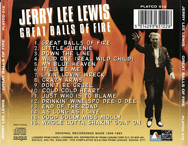 Jerry Lee Lewis : Great Balls Of Fire (CD, Comp)