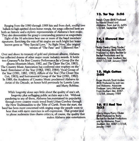 Alabama : The Essential Alabama (CD, Comp)