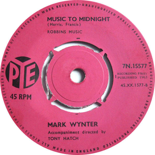 Mark Wynter : It's Almost Tomorrow (7", Single)