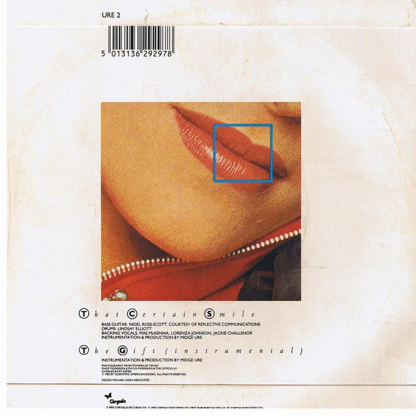 Midge Ure : That Certain Smile (7", Single, Blu)