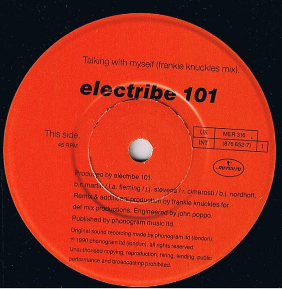 Electribe 101 : Talking With Myself (7", Single, Pap)