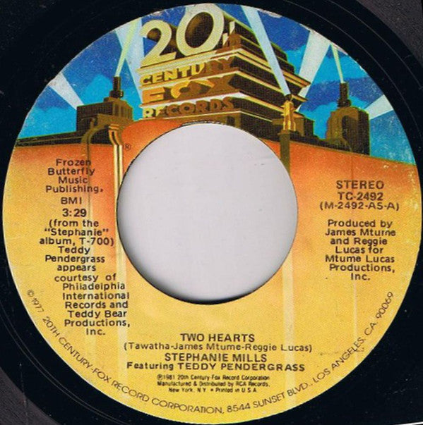 Stephanie Mills : Two Hearts / I Just Wanna Say (7", Single, Styrene)