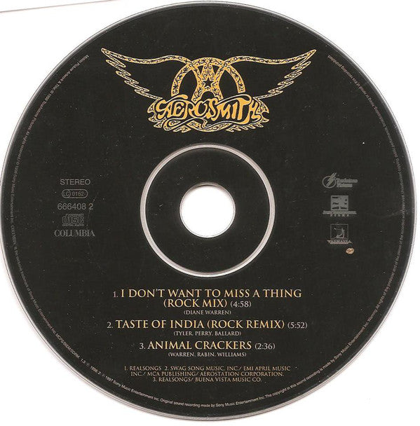 Aerosmith : I Don't Want To Miss A Thing (CD, Single)