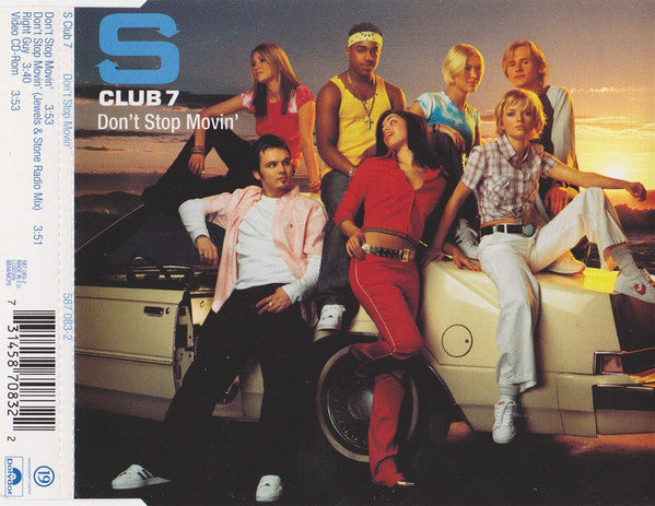 S Club 7 : Don't Stop Movin' (CD, Single, Enh, CD1)