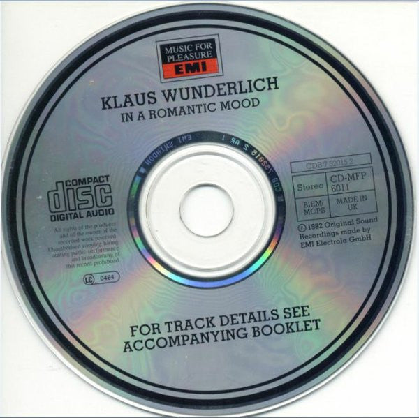 Klaus Wunderlich : In A Romantic Mood (CD, Album, RE)