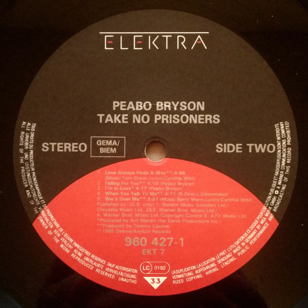 Peabo Bryson : Take No Prisoners (LP, Album)