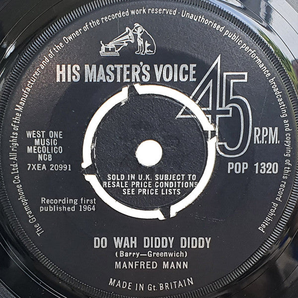 Manfred Mann : Do Wah Diddy Diddy (7", Single)