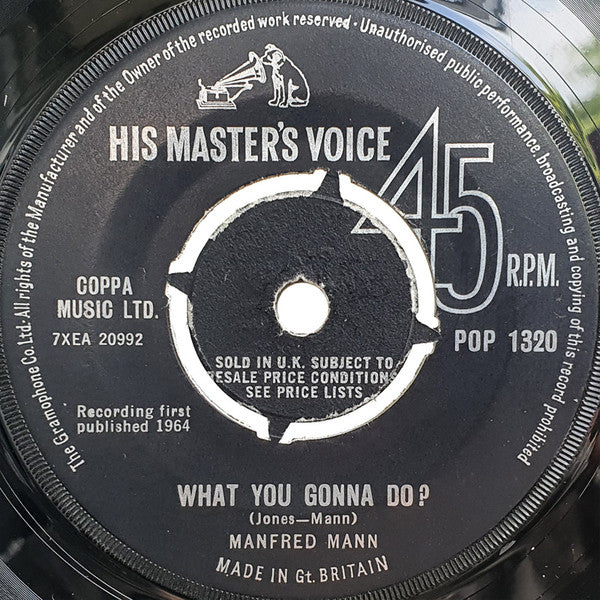 Manfred Mann : Do Wah Diddy Diddy (7", Single)