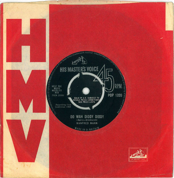 Manfred Mann : Do Wah Diddy Diddy (7", Single)