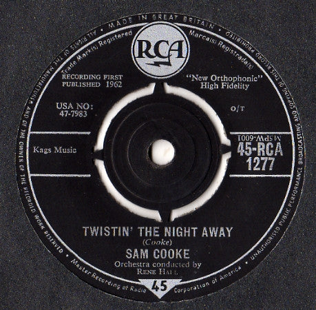 Sam Cooke : Twistin' The Night Away (7", Single, O/T)