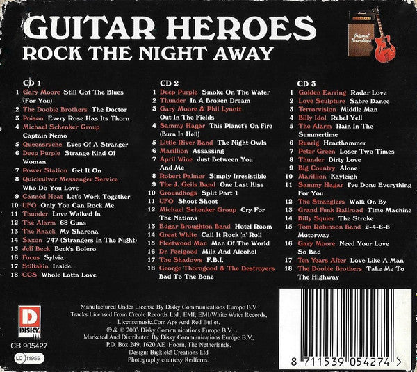 Various : Guitar Heroes (Rock The Night Away) (3xCD, Comp + Box)