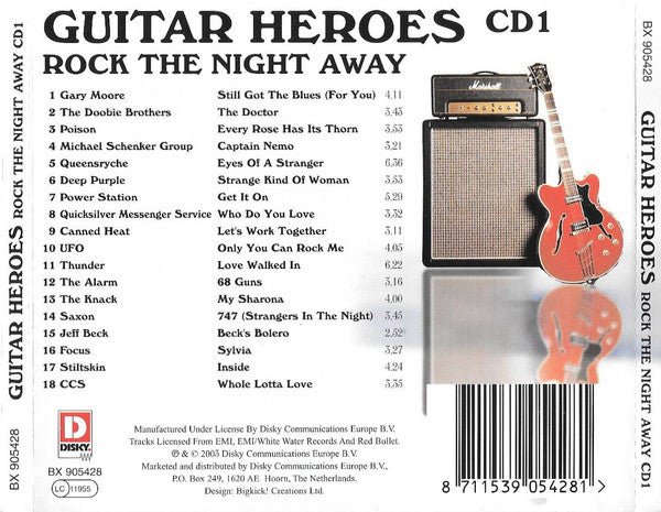 Various : Guitar Heroes (Rock The Night Away) (3xCD, Comp + Box)