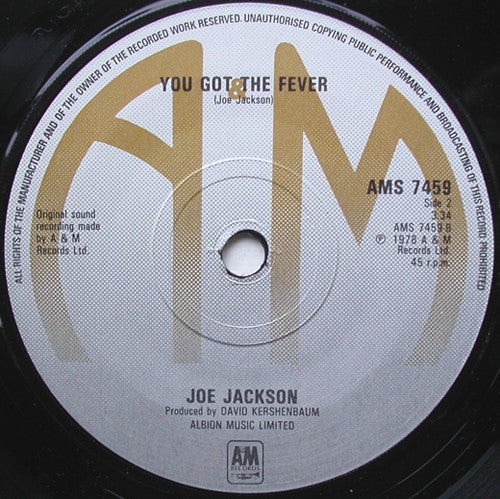 Joe Jackson : Is She Really Going Out With Him? (7", Single, RE)