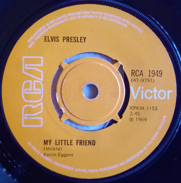 Elvis Presley : Kentucky Rain (7", Single, 4-p)
