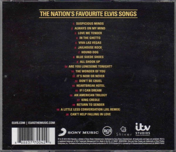 Elvis Presley : The Nation's Favourite Elvis Songs  (CD, Comp)