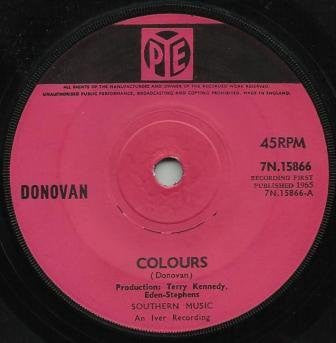 Donovan : Colours (7", Single, Sol)