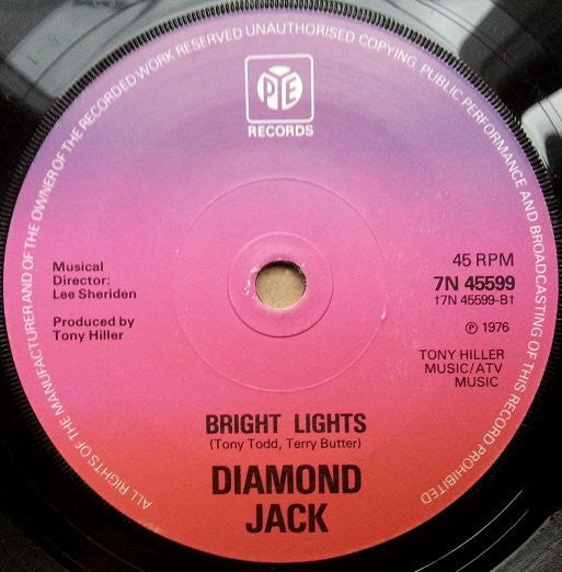 Diamond Jack (2) : Let It Be Me (7", Single, Promo)