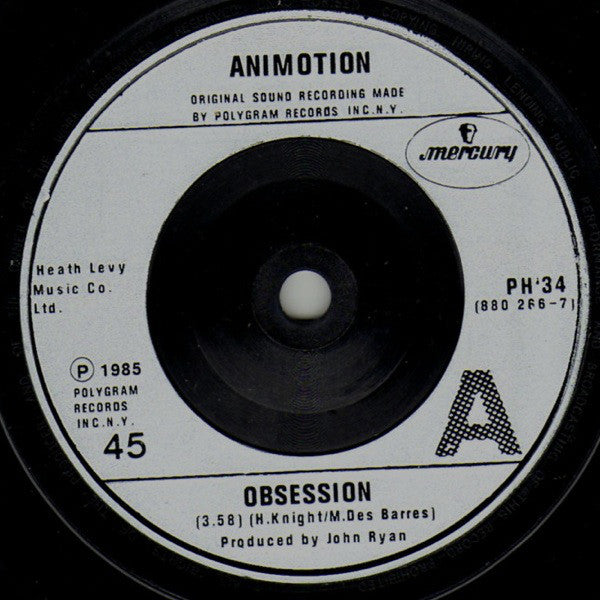 Animotion : Obsession (7", Single, Sil)