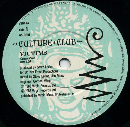 Culture Club : Victims (7", Single)