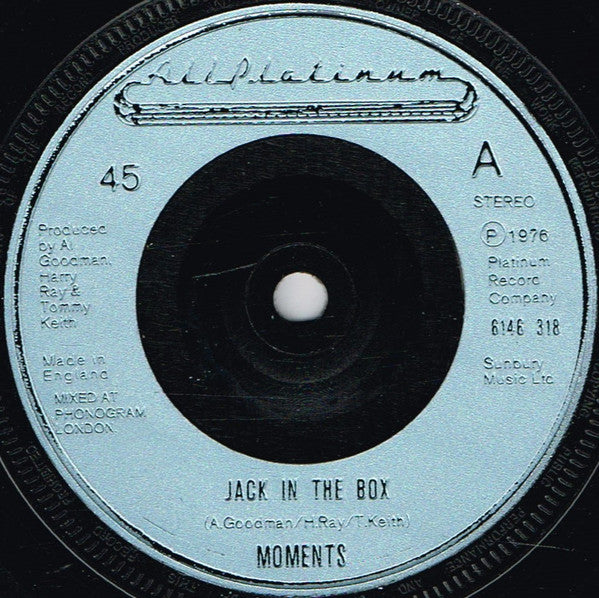 The Moments : Jack In The Box (7", Single, Sil)