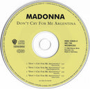 Madonna : Don't Cry For Me Argentina (The Dance Mixes) (CD, Single, CD2)