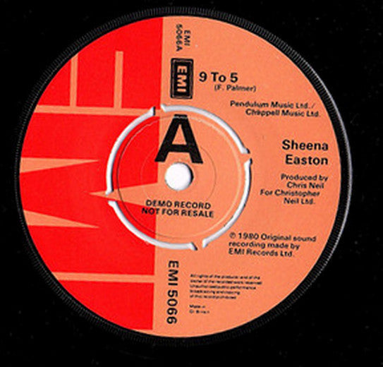 Sheena Easton : 9 To 5 (7", Promo)