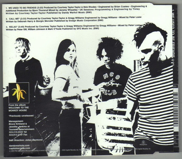 The Dandy Warhols : We Used To Be Friends (CD, Single)