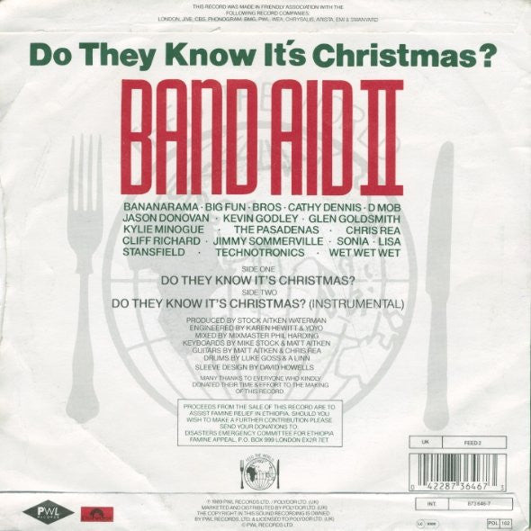 Band Aid II : Do They Know It's Christmas? (7", Single, Inj)