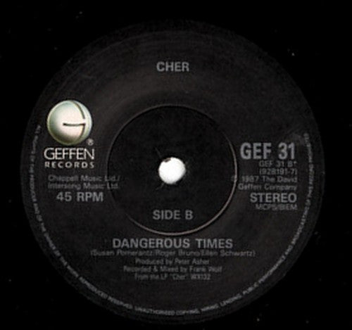 Cher : I Found Someone (7", Single, Pap)