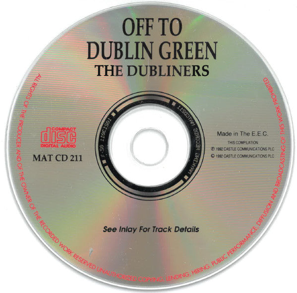 The Dubliners : Off To Dublin Green (CD, Comp)