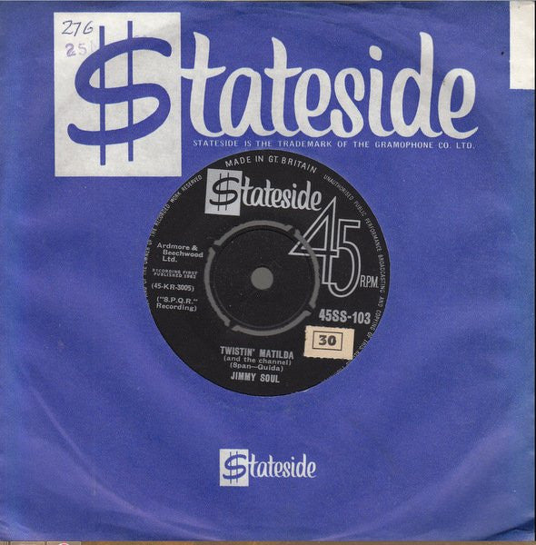 Jimmy Soul : Twistin' Matilda (And The Channel) / I Can't Hold Out Any Longer (7", Single)