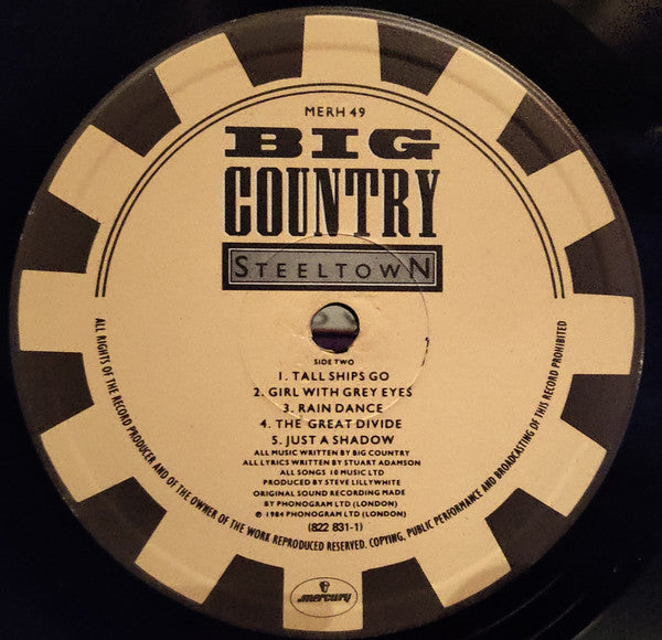 Big Country : Steeltown (LP, Album, Gat)