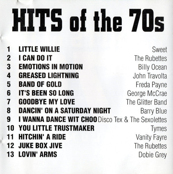 Various : Hits Of The 70s Volume One (CD, Album, Comp)