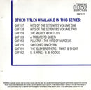 Various : Hits Of The 70s Volume One (CD, Album, Comp)