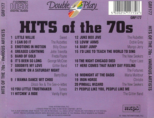 Various : Hits Of The 70s Volume One (CD, Album, Comp)